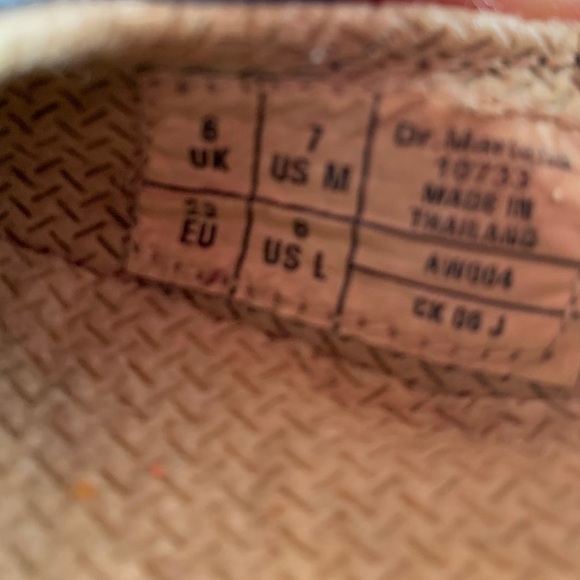 Dr. Martens Navy Leather Velcro Strap Shoes, Toodler Size 7 - Picture 7 of 7